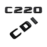 Emblèmes de coffres noirs logos Mercedes Classe C
