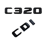 Emblèmes de coffres noirs logos Mercedes Classe C