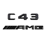 Emblèmes de coffres noirs logos Mercedes Classe C