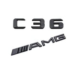 Emblèmes de coffres noirs logos Mercedes Classe C