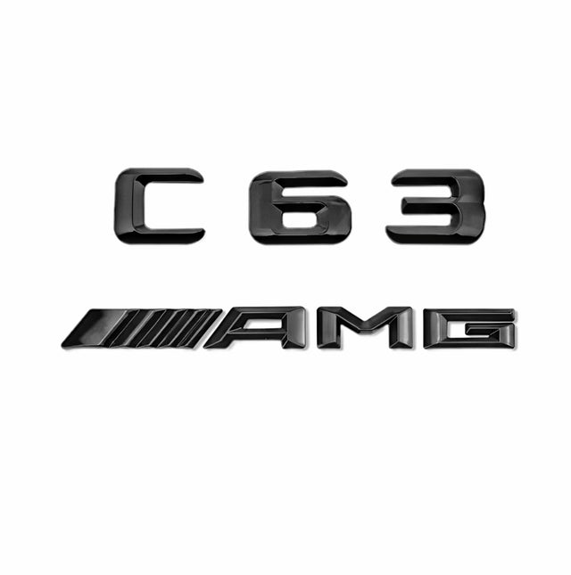 Emblèmes de coffres noirs logos Mercedes Classe C