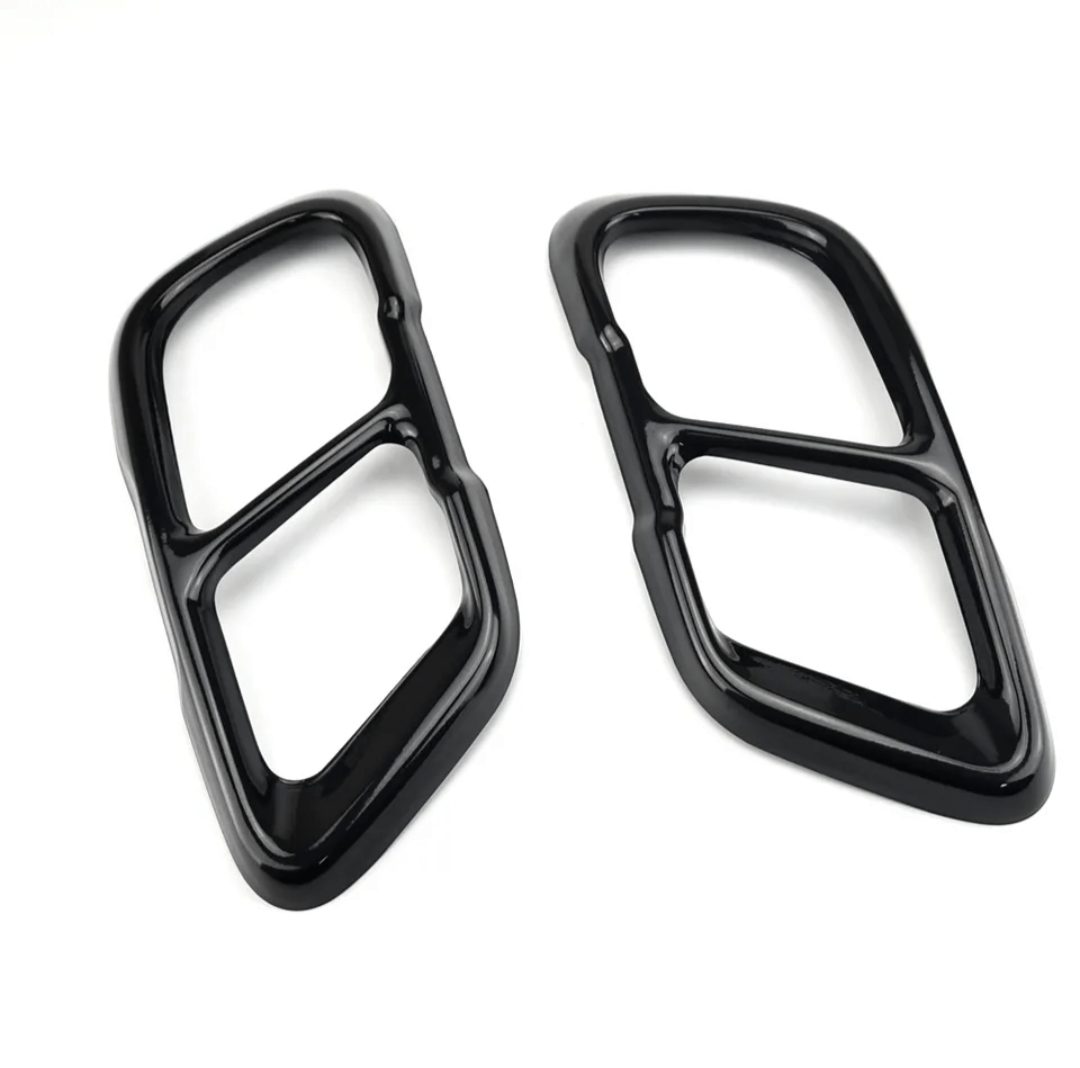 Embouts Sorties Enjoliveurs d'échappements noires BMW M look pour BMW X5 G05, X6 G06 et X7 G07