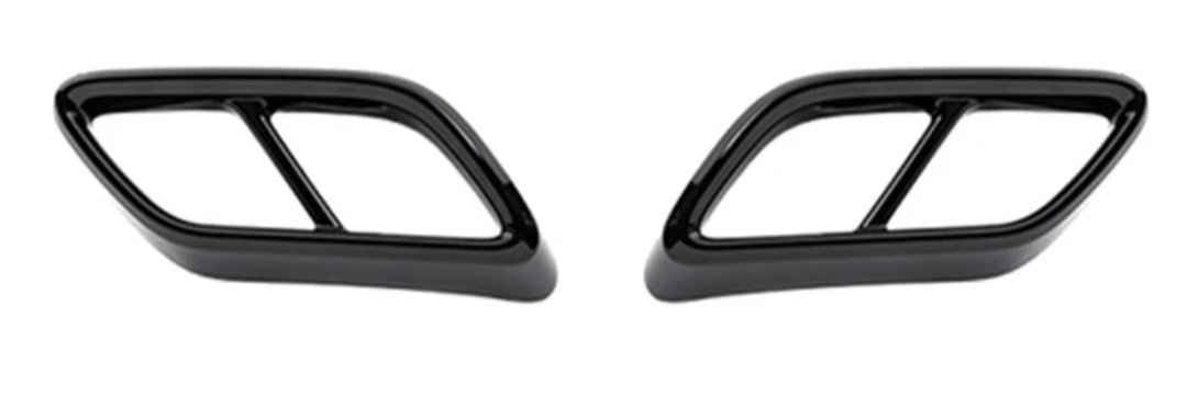 Embouts Sorties Enjoliveurs d'échappements noirs pour VW Golf 8 R-Line