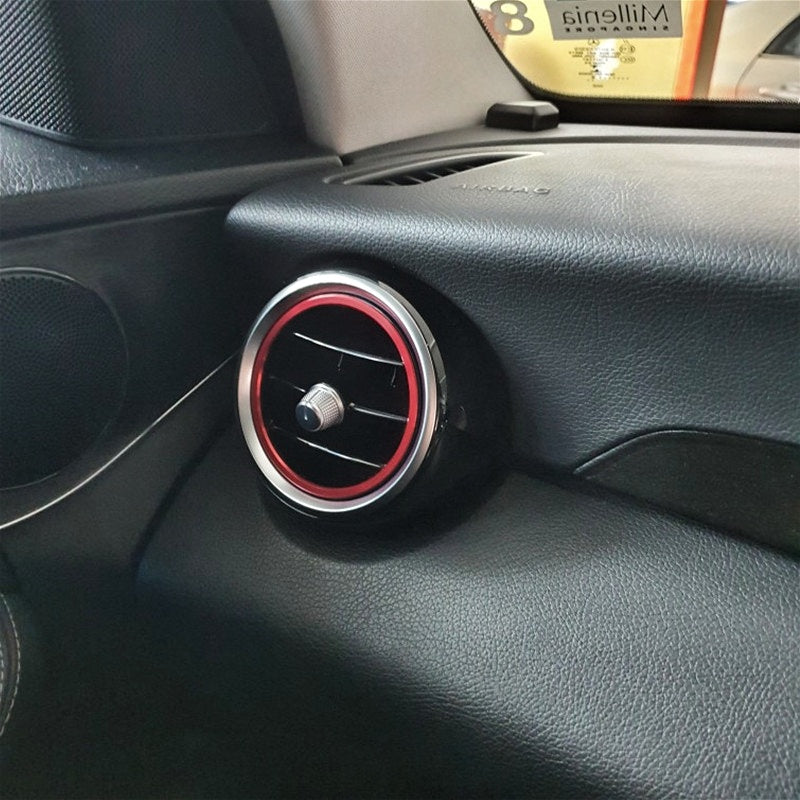 Entourages Grilles de Climatisation Rouge Bleu pour Mercedes Classe C W205 - 2014 à 2021