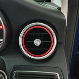 Entourages Grilles de Climatisation Rouge Bleu pour Mercedes Classe C W205 - 2014 à 2021