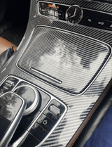 Garniture console centrale carbone replica pour Mercedes Classe E W213 (2016 - 2018)