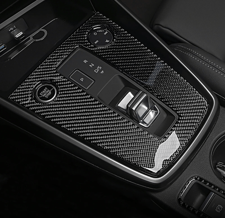 Garniture intérieure entourage de levier de vitesse type carbone pour AUDI A3 8Y (2021 - 2024)