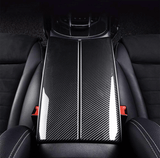 Carbon replica interior dashboard and center armrest inserts for Mercedes GLC W253 (2015 - 2020)
