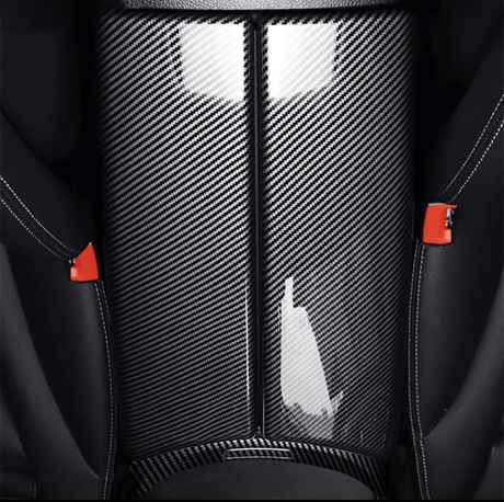 Garnitures de boîte à gant centrale carbone replica pour Mercedes Classe E W213 - 2016 à 2020