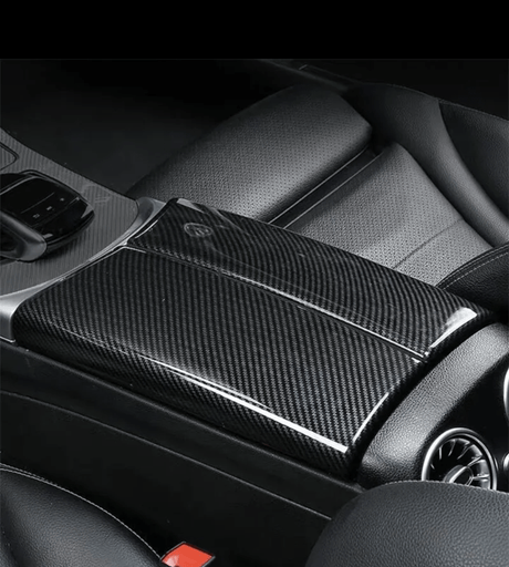 Garnitures de boîte à gant centrale carbone replica pour Mercedes Classe E W213 - 2016 à 2020