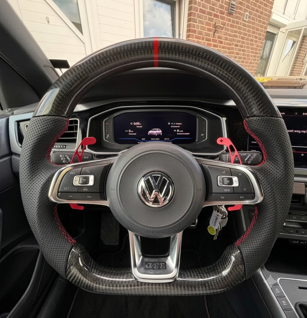 Volant à Méplat Performance Carbone Pour VW Golf 7 - 2012 à 2021
