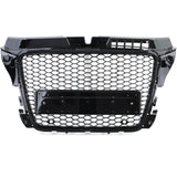 Grille de calandre noire nid d'abeille type RS3 pour Audi A3 8P (2005 - 2012)