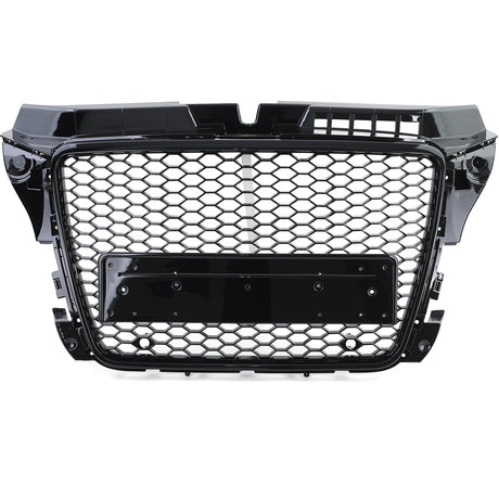 Grille de calandre noire nid d'abeille type RS3 pour Audi A3 8P (2005 - 2012)