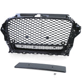 Grille de calandre noire nid d'abeille type RS3 pour Audi A3 8V (2012 - 2020)