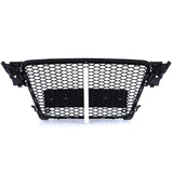 Grille de calandre noire nid d'abeille type RS4 pour Audi A4 B8 (2007 - 2015)