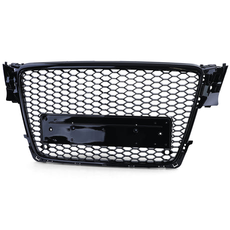 Grille de calandre noire nid d'abeille type RS4 pour Audi A4 B8 (2007 - 2015)