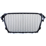 Grille de calandre noire nid d'abeille type RS4 pour Audi A4 B8 (2007 - 2015)