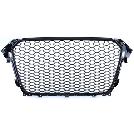 Grille de calandre noire nid d'abeille type RS4 pour Audi A4 B8 (2007 - 2015)