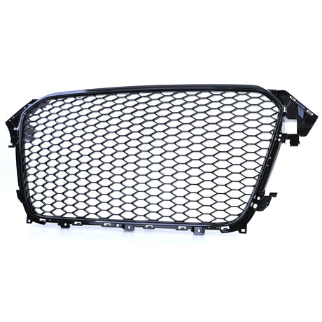 Grille de calandre noire nid d'abeille type RS4 pour Audi A4 B8 (2007 - 2015)