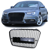Grille de calandre noire nid d'abeille type RS5 pour Audi A5 B8 (2007 - 2017)