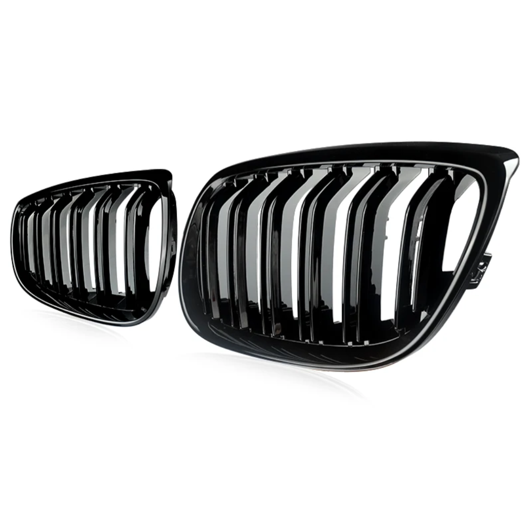 Grilles De Calandre Noir Brillant pour BMW Série 5 M5 F10 F11 Berline et Touring (2010 - 2017)