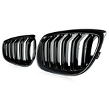 Grilles De Calandre Noir Brillant pour BMW Série 5 M5 F10 F11 Berline et Touring (2010 - 2017)