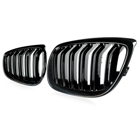 Grilles De Calandre Noir Brillant pour BMW Série 5 M5 F10 F11 Berline et Touring (2010 - 2017)