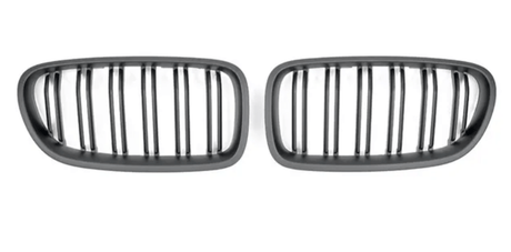 Grilles De Calandre Noir Brillant pour BMW Série 5 M5 F10 F11 Berline et Touring (2010 - 2017)