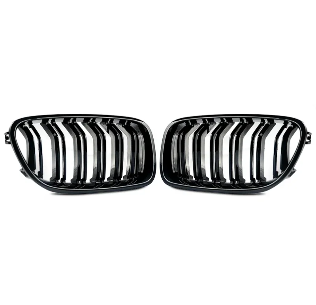 Grilles De Calandre Noir Brillant pour BMW Série 5 M5 F10 F11 Berline et Touring (2010 - 2017)