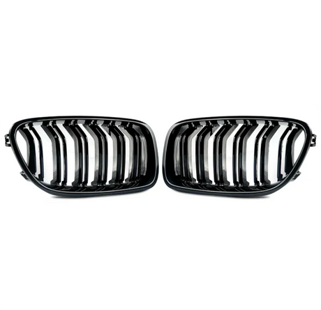 Grilles De Calandre Noir Brillant pour BMW Série 5 M5 F10 F11 Berline et Touring (2010 - 2017)