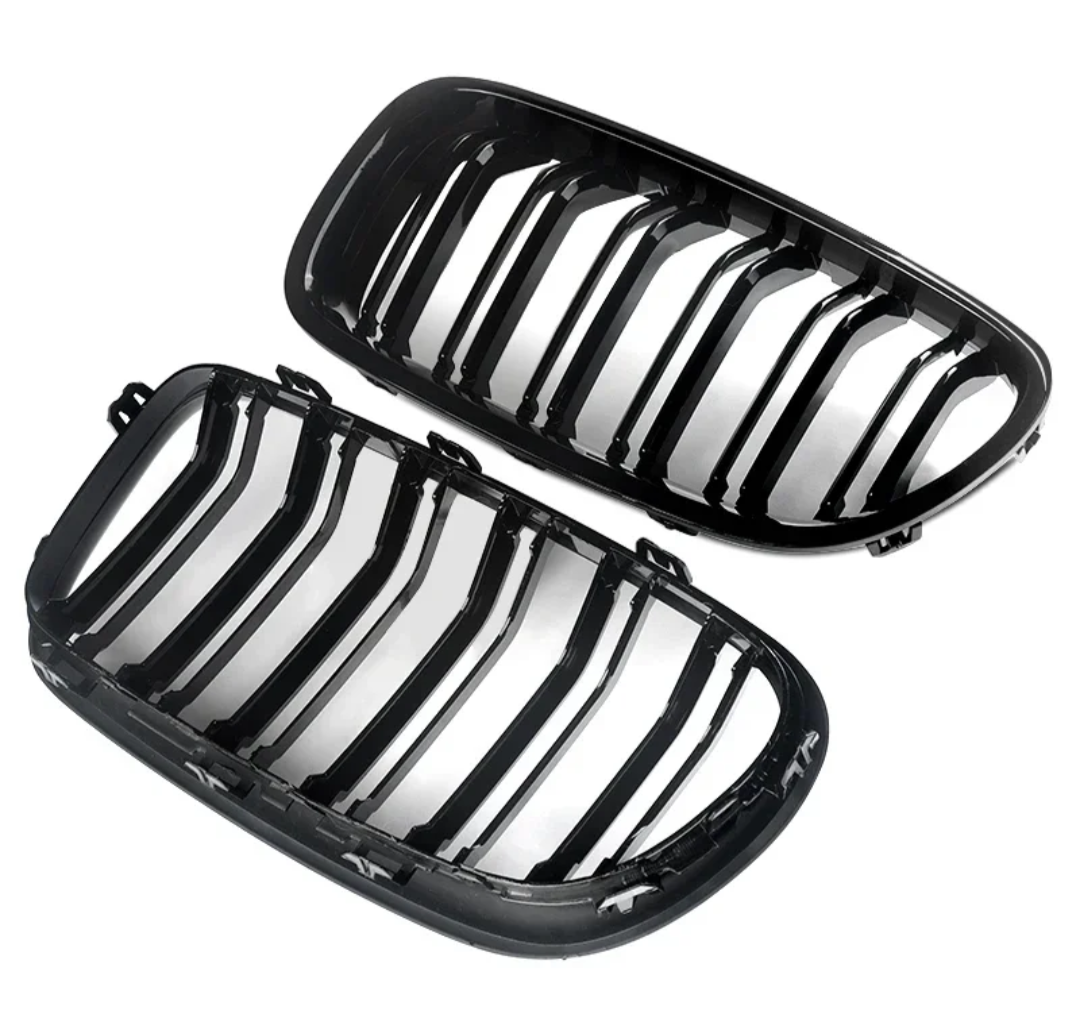 Grilles De Calandre Noir Brillant pour BMW Série 5 M5 F10 F11 Berline et Touring (2010 - 2017)