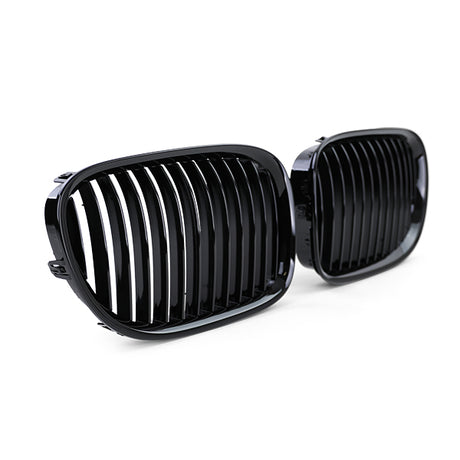 Grilles de Calandre Noir Brillant pour BMW Série 7 F01 F02 F03 F04 (2009 - 2015)