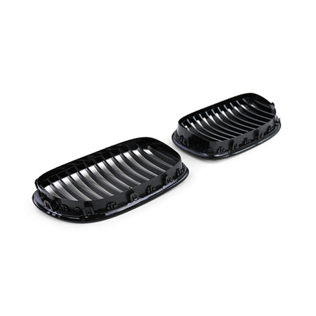 Grilles de Calandre Noir Brillant pour BMW Série 7 F01 F02 F03 F04 (2009 - 2015)