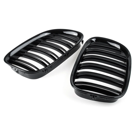 Grilles de Calandre Noir Brillant pour BMW Série 7 F01 F02 F03 F04 (2009 - 2015)