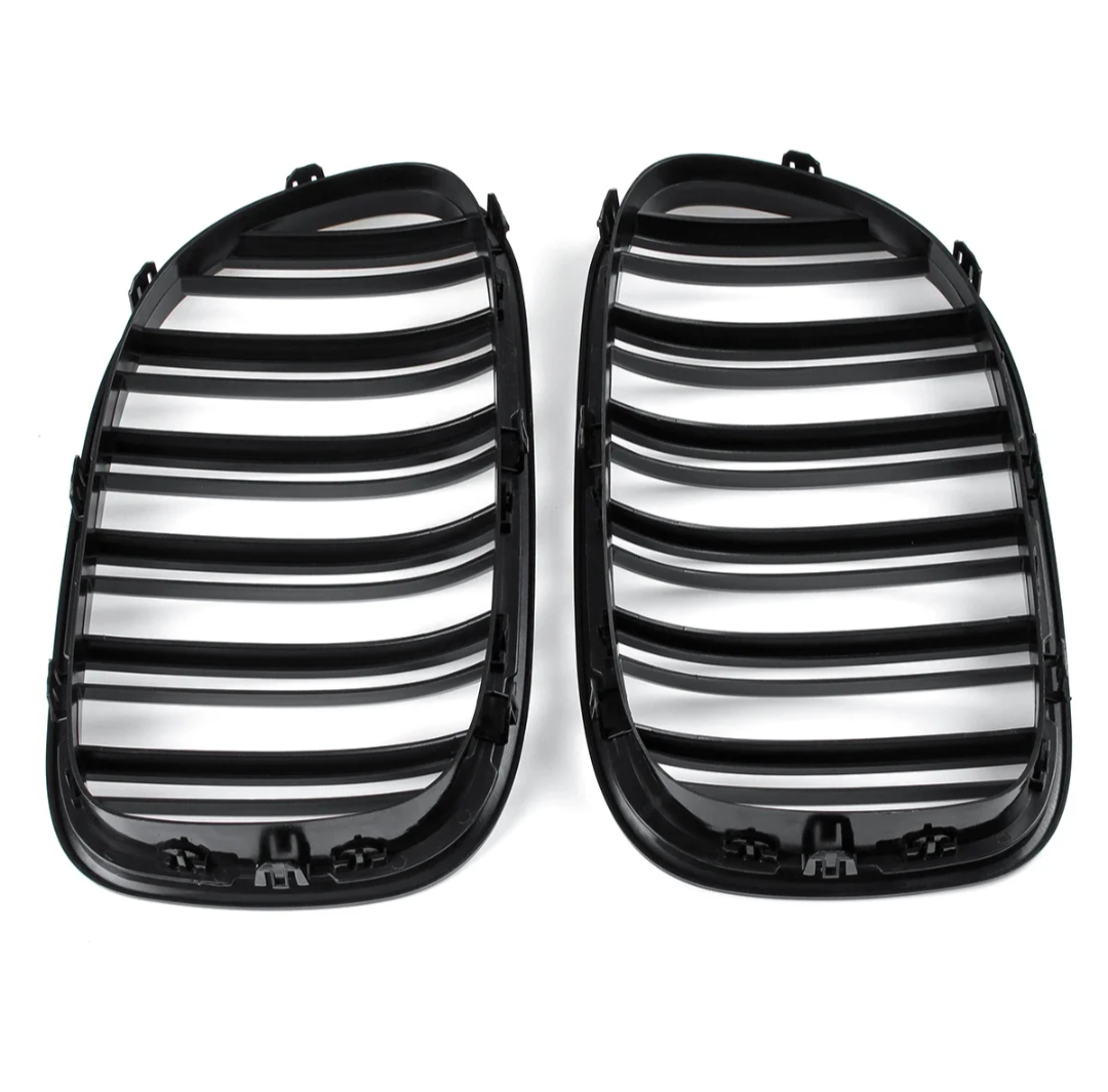 Grilles de Calandre Noir Brillant pour BMW Série 7 F01 F02 F03 F04 (2009 - 2015)