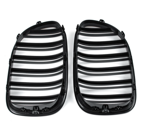 Grilles de Calandre Noir Brillant pour BMW Série 7 F01 F02 F03 F04 (2009 - 2015)