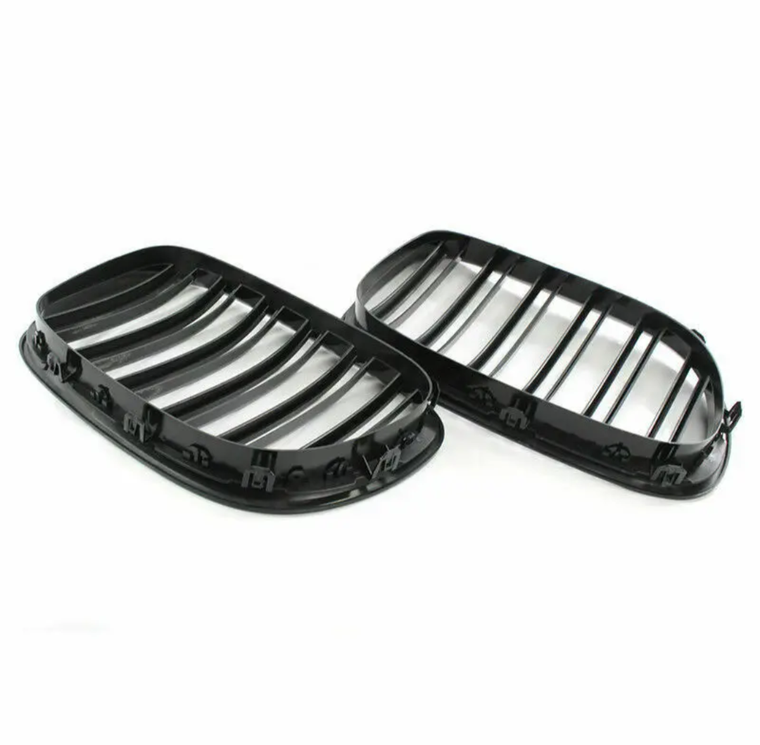 Grilles de Calandre Noir Brillant pour BMW Série 7 F01 F02 F03 F04 (2009 - 2015)