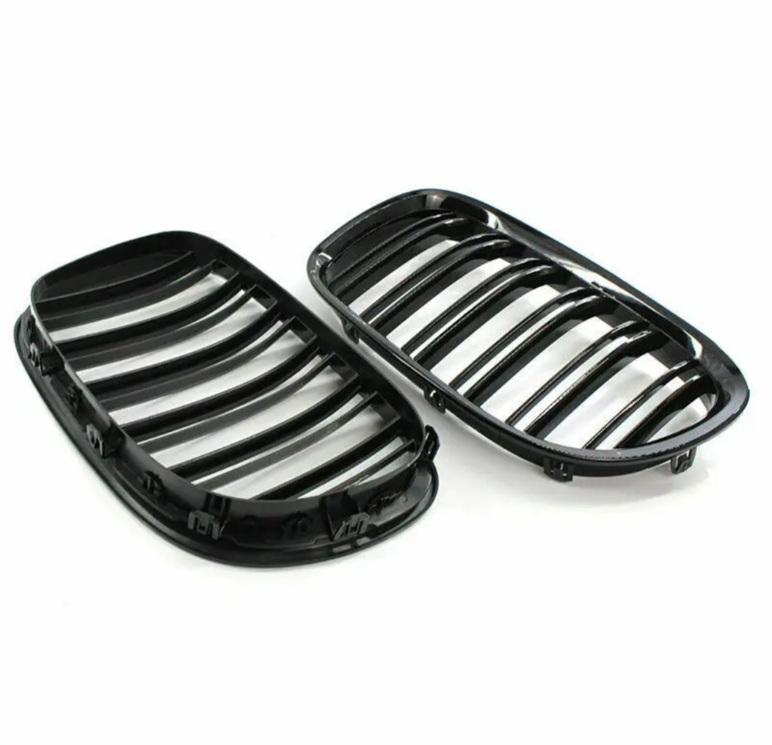 Grilles de Calandre Noir Brillant pour BMW Série 7 F01 F02 F03 F04 (2009 - 2015)