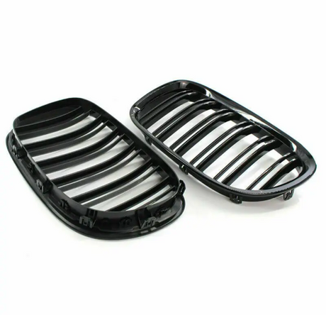Grilles de Calandre Noir Brillant pour BMW Série 7 F01 F02 F03 F04 (2009 - 2015)