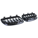 Grilles de calandre Noir Brillant pour BMW Série 3 E92 look M Performance (2006 - 2014)