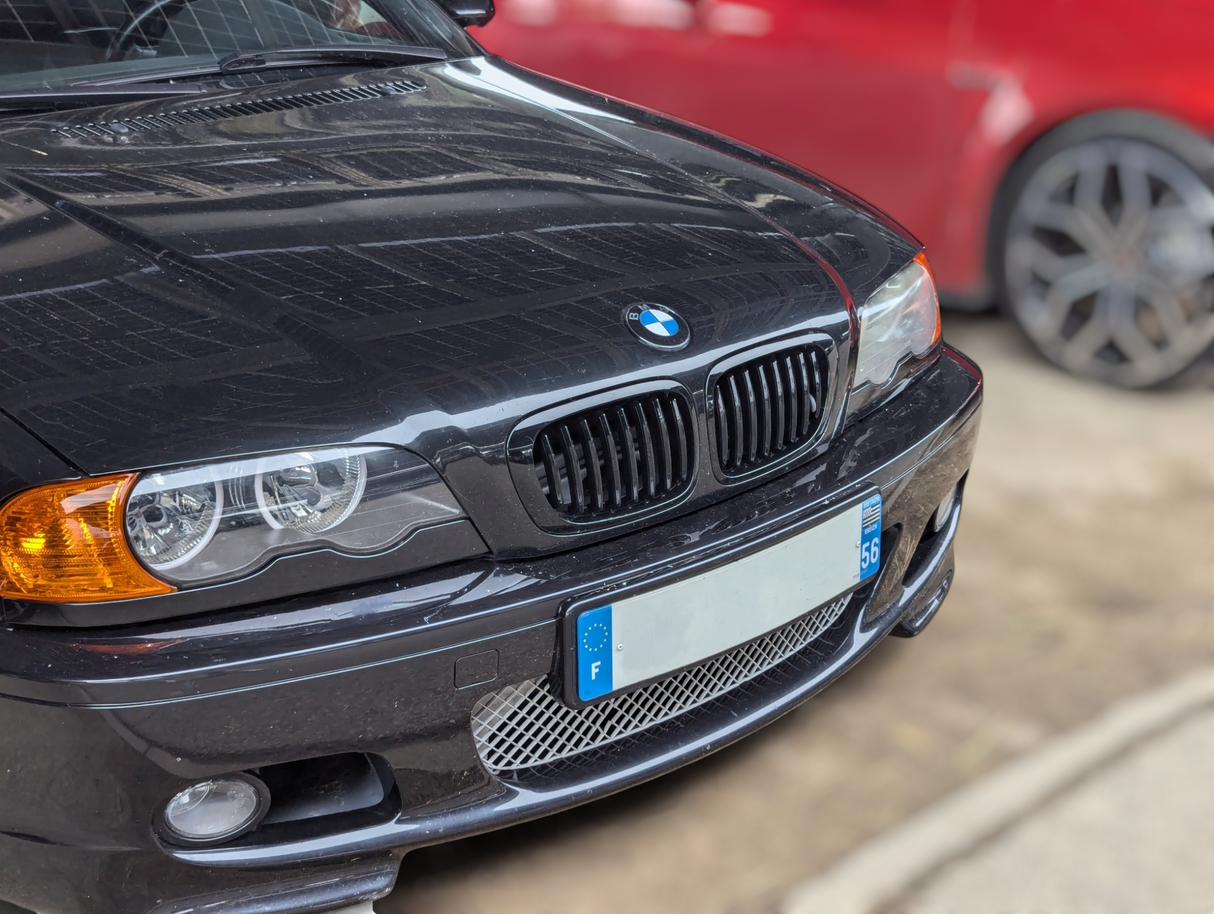 Grilles de calandre Noir Brillant pour BMW Série 3 M3 E46 (1998 - 2005)
