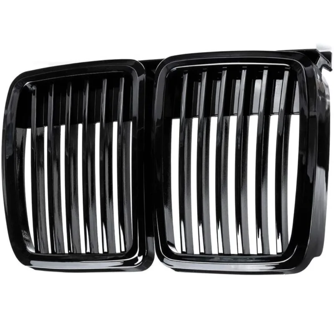Grilles de calandre Noir Brillant pour BMW Série 3 et M3 E30 (1982 - 1991)