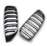 Grilles de calandre Noir Brillant type M4 pour BMW Série 4 F32 (2013 - 2020)