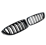 Grilles de calandre Noir Brillant type M4 pour BMW Série 4 F32 (2013 - 2020)