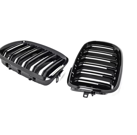 Grilles de calandre Noir Brillant type X5M pour BMW X5 E70 (2007 - 2013)
