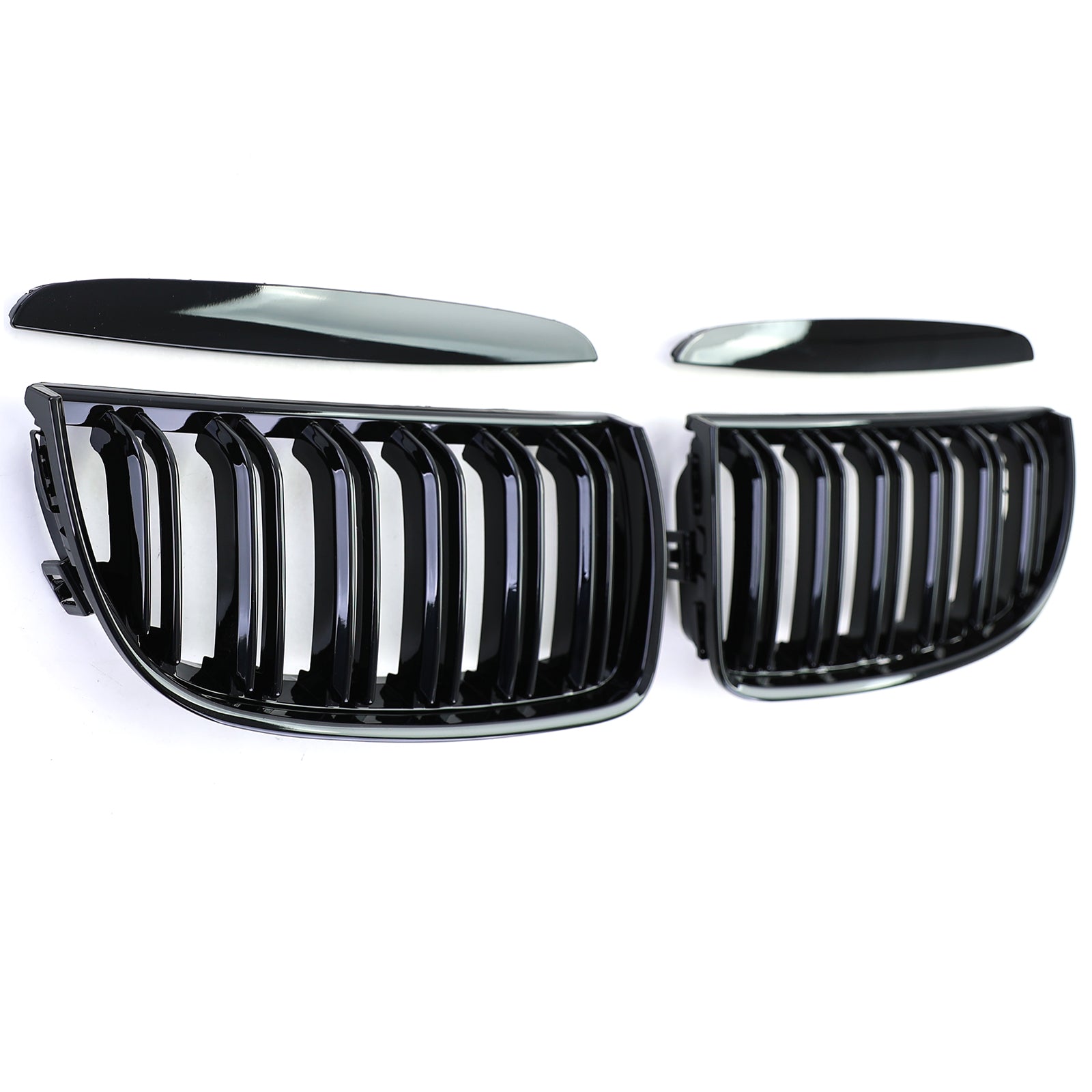 Grilles de calandre noire brillante type M Performance BMW Série 3 E90 (2005 - 2012)