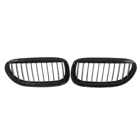 Grilles de calandre noires brillantes pour BMW Série 6 E63 E64 (2003 - 2010)