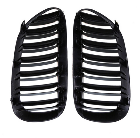 Grilles de calandre noires brillantes pour BMW Série 6 E63 E64 (2003 - 2010)