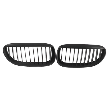 Grilles de calandre noires brillantes pour BMW Série 6 E63 E64 (2003 - 2010)