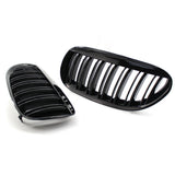 Grilles de calandre noires brillantes pour BMW Série 6 E63 E64 (2003 - 2010)